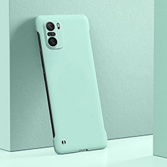 Hard Rigid Plastic Matte Finish Case Back Cover YK6 for Xiaomi Poco F3 5G Cyan
