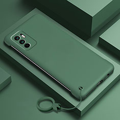 Hard Rigid Plastic Matte Finish Case Back Cover YK6 for Xiaomi Redmi Note 10 5G Midnight Green