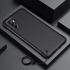 Hard Rigid Plastic Matte Finish Case Back Cover YK6 for Xiaomi Redmi Note 10T 5G Black