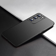 Hard Rigid Plastic Matte Finish Case Back Cover YK7 for Oppo Reno6 5G Black