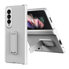 Hard Rigid Plastic Matte Finish Case Back Cover ZL1 for Samsung Galaxy Z Fold4 5G Silver