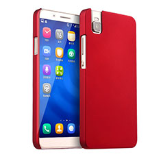 Hard Rigid Plastic Matte Finish Case for Huawei Honor 7i shot X Red