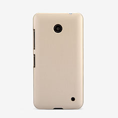 Hard Rigid Plastic Matte Finish Case for Nokia Lumia 630 Gold