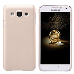 Hard Rigid Plastic Matte Finish Case for Samsung Galaxy E5 SM-E500F E500H Gold