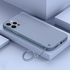 Hard Rigid Plastic Matte Finish Frameless Case Back Cover for Apple iPhone 14 Pro Lavender Gray