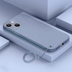Hard Rigid Plastic Matte Finish Frameless Case Back Cover for Apple iPhone 15 Lavender Gray