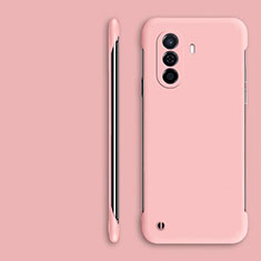 Hard Rigid Plastic Matte Finish Frameless Case Back Cover for Huawei Enjoy 50 Pink