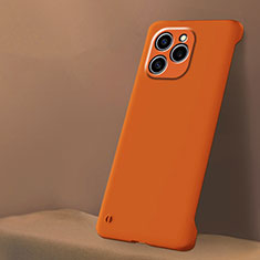 Hard Rigid Plastic Matte Finish Frameless Case Back Cover for Huawei Honor 60 SE 5G Orange