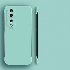 Hard Rigid Plastic Matte Finish Frameless Case Back Cover for Huawei Honor 80 Pro Flat 5G Mint Blue