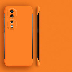 Hard Rigid Plastic Matte Finish Frameless Case Back Cover for Huawei Honor 80 Pro Flat 5G Orange