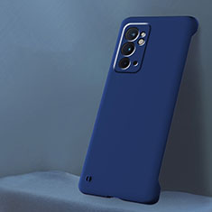 Hard Rigid Plastic Matte Finish Frameless Case Back Cover for OnePlus 9RT 5G Blue