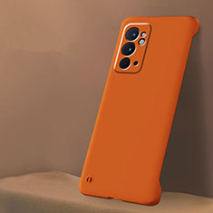 Hard Rigid Plastic Matte Finish Frameless Case Back Cover for OnePlus 9RT 5G Orange