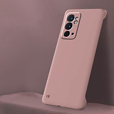 Hard Rigid Plastic Matte Finish Frameless Case Back Cover for OnePlus 9RT 5G Pink