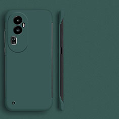 Hard Rigid Plastic Matte Finish Frameless Case Back Cover for Oppo Reno10 Pro+ Plus 5G Green