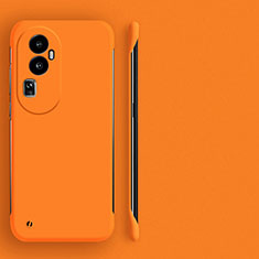 Hard Rigid Plastic Matte Finish Frameless Case Back Cover for Oppo Reno10 Pro+ Plus 5G Orange