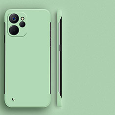 Hard Rigid Plastic Matte Finish Frameless Case Back Cover for Realme 10T 5G Matcha Green