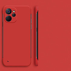 Hard Rigid Plastic Matte Finish Frameless Case Back Cover for Realme 10T 5G Red