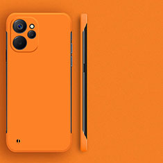 Hard Rigid Plastic Matte Finish Frameless Case Back Cover for Realme 9i 5G Orange