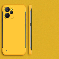 Hard Rigid Plastic Matte Finish Frameless Case Back Cover for Realme 9i 5G Yellow