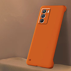 Hard Rigid Plastic Matte Finish Frameless Case Back Cover for Vivo iQOO 9 SE 5G Orange