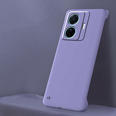 Hard Rigid Plastic Matte Finish Frameless Case Back Cover for Vivo iQOO Z6 Pro 5G Clove Purple