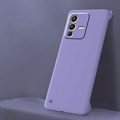 Hard Rigid Plastic Matte Finish Frameless Case Back Cover for Vivo V23 Pro 5G Clove Purple