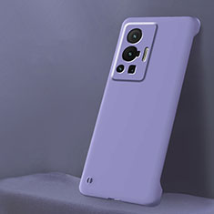 Hard Rigid Plastic Matte Finish Frameless Case Back Cover for Vivo X70 Pro 5G Clove Purple