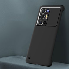 Hard Rigid Plastic Matte Finish Frameless Case Back Cover for Vivo X70 Pro+ Plus 5G Black