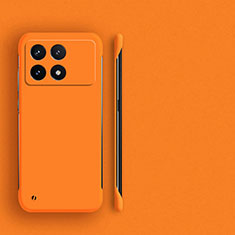 Hard Rigid Plastic Matte Finish Frameless Case Back Cover for Xiaomi Redmi K70E 5G Orange