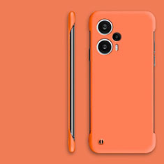 Hard Rigid Plastic Matte Finish Frameless Case Back Cover for Xiaomi Redmi Note 12 Turbo 5G Orange