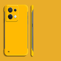 Hard Rigid Plastic Matte Finish Frameless Case Back Cover for Xiaomi Redmi Note 13 5G Yellow