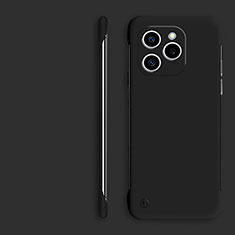 Hard Rigid Plastic Matte Finish Frameless Case Back Cover P01 for Huawei Honor 60 SE 5G Black