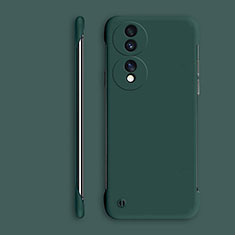 Hard Rigid Plastic Matte Finish Frameless Case Back Cover P01 for Huawei Honor 70 5G Green