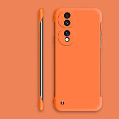 Hard Rigid Plastic Matte Finish Frameless Case Back Cover P01 for Huawei Honor 70 5G Orange