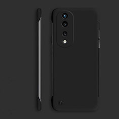 Hard Rigid Plastic Matte Finish Frameless Case Back Cover P01 for Huawei Honor 70 Pro 5G Black