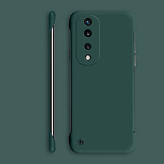 Hard Rigid Plastic Matte Finish Frameless Case Back Cover P01 for Huawei Honor 70 Pro 5G Midnight Green