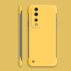 Hard Rigid Plastic Matte Finish Frameless Case Back Cover P01 for Huawei Honor 70 Pro 5G Yellow