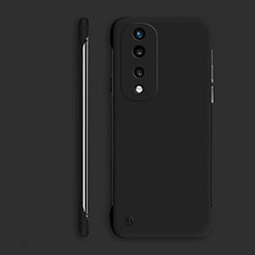 Hard Rigid Plastic Matte Finish Frameless Case Back Cover P01 for Huawei Honor 70 Pro+ Plus 5G Black