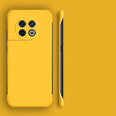 Hard Rigid Plastic Matte Finish Frameless Case Back Cover P01 for OnePlus Ace 2 Pro 5G Yellow