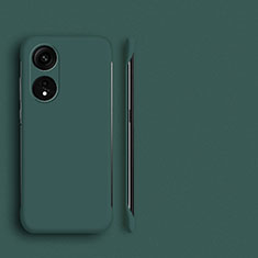 Hard Rigid Plastic Matte Finish Frameless Case Back Cover P01 for Oppo A18 Midnight Green