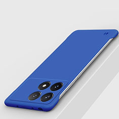 Hard Rigid Plastic Matte Finish Frameless Case Back Cover P01 for Xiaomi Redmi K70 5G Blue