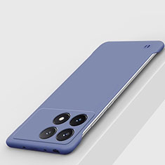 Hard Rigid Plastic Matte Finish Frameless Case Back Cover P01 for Xiaomi Redmi K70 5G Lavender Gray