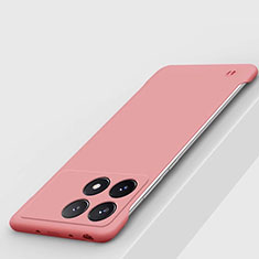 Hard Rigid Plastic Matte Finish Frameless Case Back Cover P01 for Xiaomi Redmi K70 5G Pink