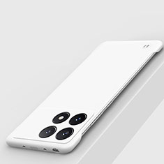 Hard Rigid Plastic Matte Finish Frameless Case Back Cover P01 for Xiaomi Redmi K70 Pro 5G White