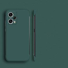 Hard Rigid Plastic Matte Finish Frameless Case Back Cover P01 for Xiaomi Redmi Note 12 Turbo 5G Midnight Green