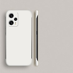 Hard Rigid Plastic Matte Finish Frameless Case Back Cover P01 for Xiaomi Redmi Note 12 Turbo 5G White