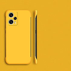 Hard Rigid Plastic Matte Finish Frameless Case Back Cover P01 for Xiaomi Redmi Note 12 Turbo 5G Yellow