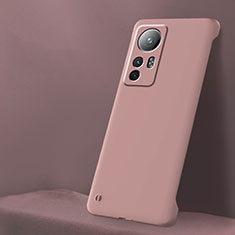 Hard Rigid Plastic Matte Finish Frameless Case Back Cover P01 for Xiaomi Redmi Note 12S Pink