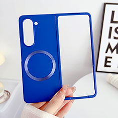 Hard Rigid Plastic Matte Finish Frameless Case Back Cover with Mag-Safe Magnetic BH1 for Samsung Galaxy Z Fold5 5G Blue