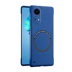 Hard Rigid Plastic Matte Finish Frameless Case Back Cover with Mag-Safe Magnetic for Huawei Honor X7 Blue